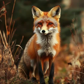 Red Fox in Natural Habitat