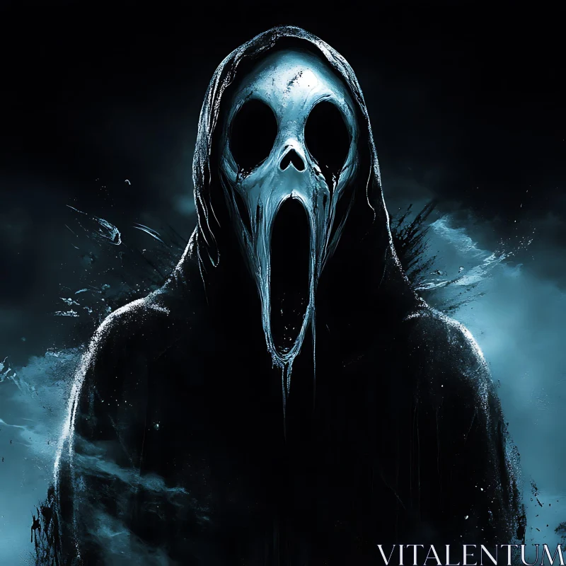 AI ART Chilling Scream Mask Portrait