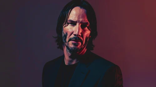 Keanu Reeves Captured in a Dramatic Portrait