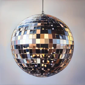 Mirrored Sphere Party Light Artwork