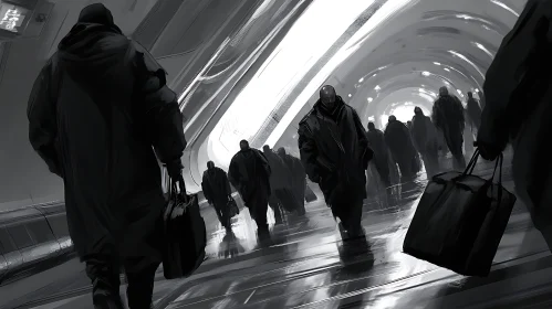 Gray Scale Tunnel Walkers