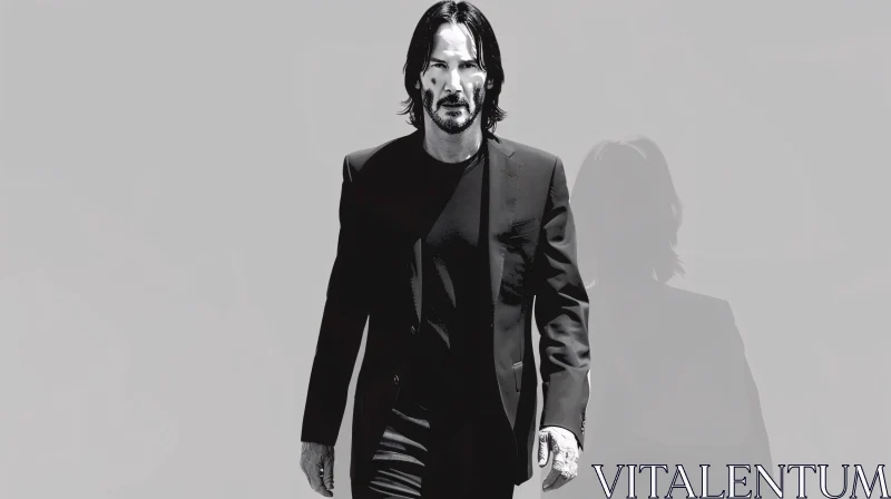 AI ART Elegant Portrait of Keanu Reeves