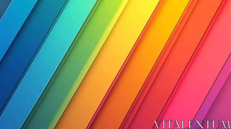 AI ART Gradient Color Stripes Background