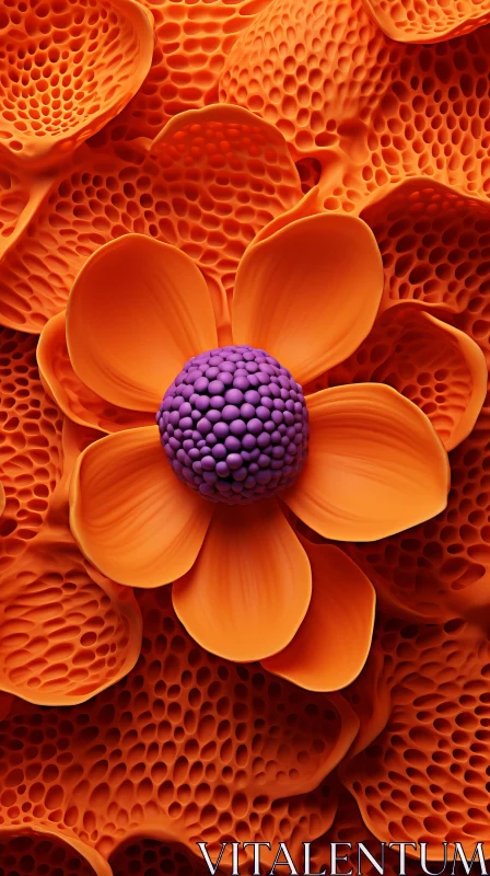 Captivating Floral Display in Cinema4D Render AI Image