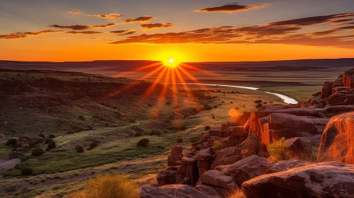 Captivating Rocky Hills on a Sunlit Landscape - Documentary Travel Photography