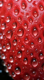 Eco-friendly Craftsmanship in Detailed Strawberry Close-up