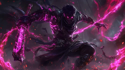 Shadow Warrior with Pink Energy