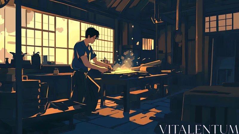 AI ART Golden Light Forge Workshop