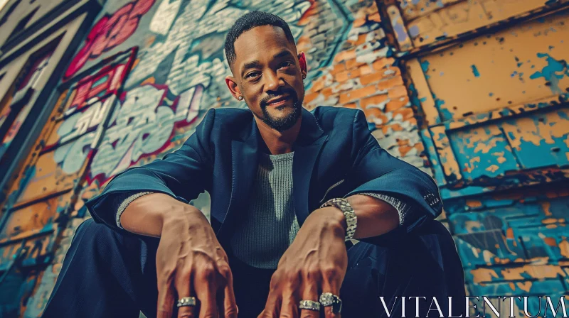 Urban Portrait of Will Smith AI Image