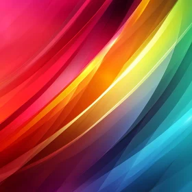 Colorful Gradient Lines Abstract Artwork