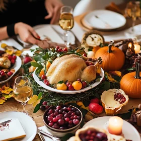 Festive Thanksgiving Dinner Arrangement