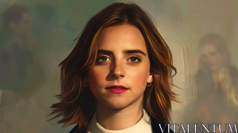 AI ART Artistic Portrait of Emma Watson