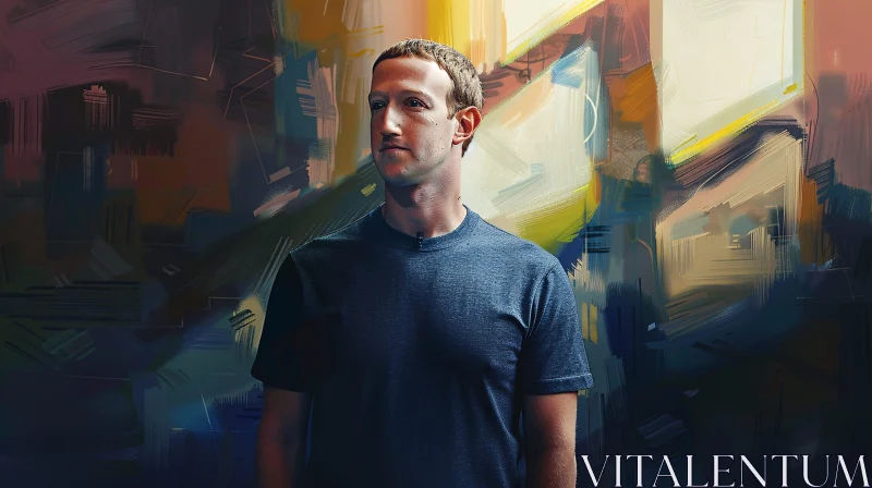 Innovative Mark Zuckerberg Portrait AI Image