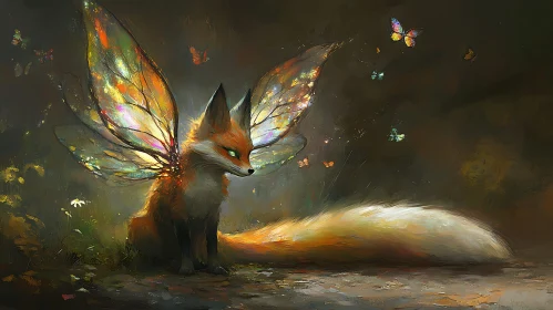 Fairy Fox in Mystical Forest Art