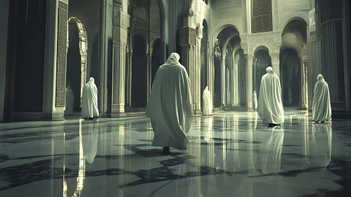 Figures in White Robes
