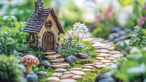 Miniature Cottage in a Dreamy Garden