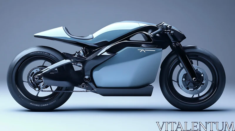 AI ART Modern Motorcycle Profile - Transportation Design