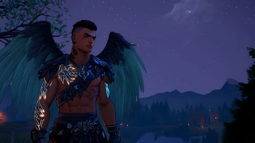 Night Angel with Tattoos