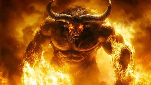 Minotaur in Flames: A Monster's Inferno