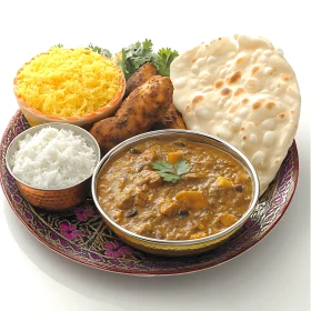 Traditional Indian Cuisine Platter