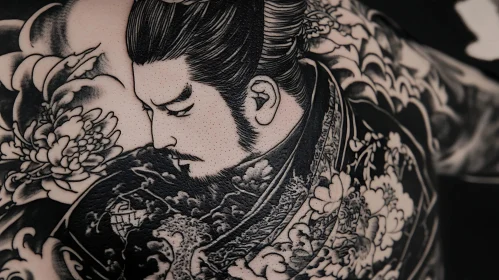 Detailed Samurai Tattoo Art