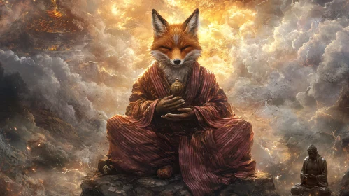 Meditative Fox: A Monastic Journey
