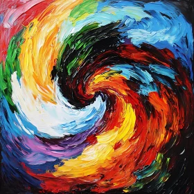 Colorful Vortex Painting