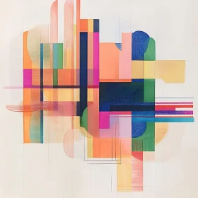 Modern Geometric Shapes Art