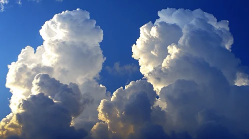 White Clouds Against Blue Sky