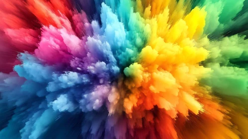 Colorful Abstract Burst of Energy