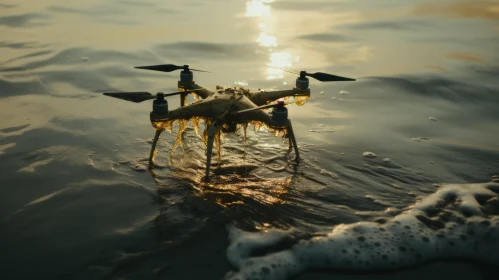 Golden Sunset Drone - An Eco-Friendly, Nature-Inspired Vision