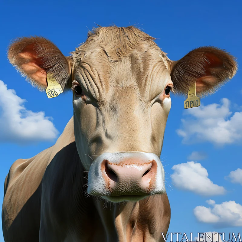 AI ART Farm Animal Close-Up