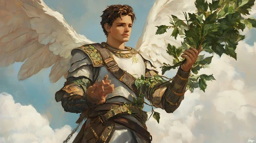 Guardian Angel with Foliage