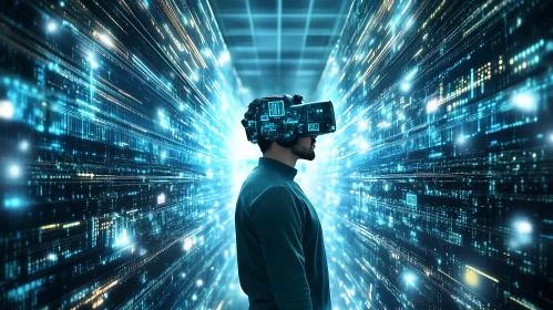 Metaverse Navigator: Data Stream Journey