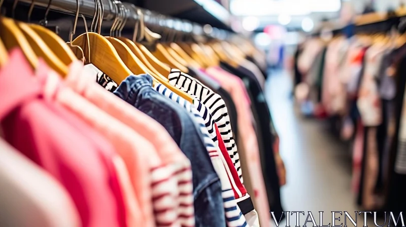 Colorful Clothing Store with Shirts and Blouses | Fashion AI Image