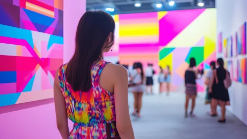 Colorful Abstract Art Gallery Experience