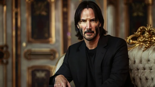 Keanu Reeves Elegant Portrait