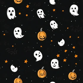 Whimsical Halloween Night Background