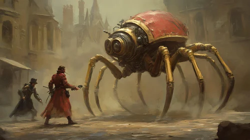 Mechanical Spider Encounter