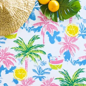 Summer Fruit Pattern with Straw Hat