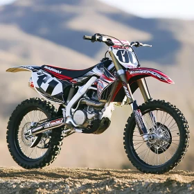 Red and Black Motocross Bike
