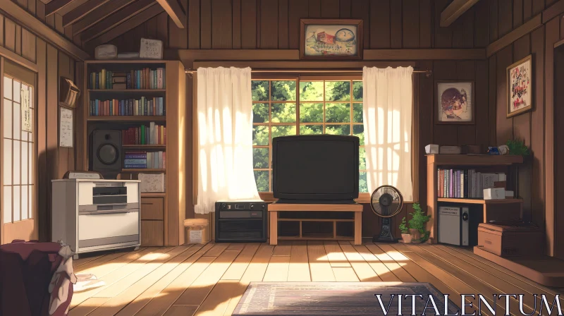 AI ART Cozy Interior with Natural Light