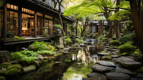 Tranquil Japanese Garden: A Captivating Nature-Inspired Photograph