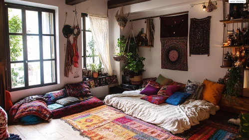 Colorful Boho Style Interior Design