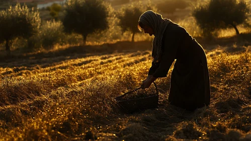 Harvest in Golden Light