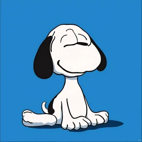 Minimalist Snoopy Portrait