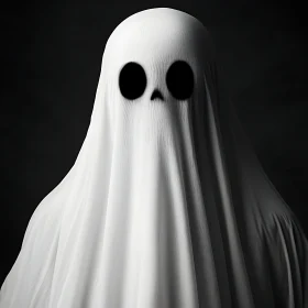 White Sheet Ghost: Minimalist Spook