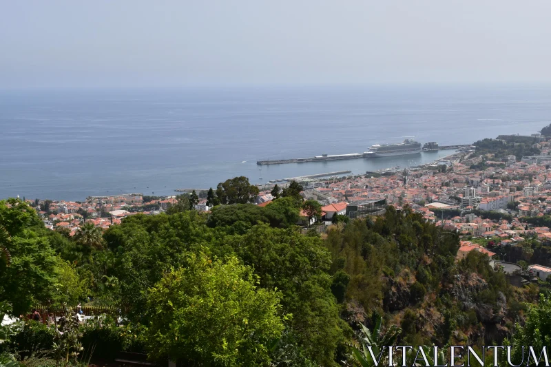 Funchal Cityscape and Ocean View Free Stock Photo