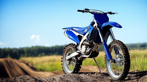 Off-Road Bike under Blue Sky