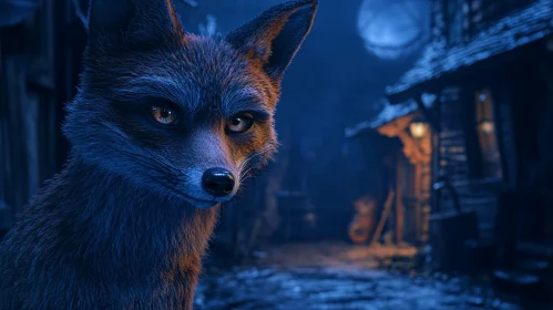 Night Fox Portrait